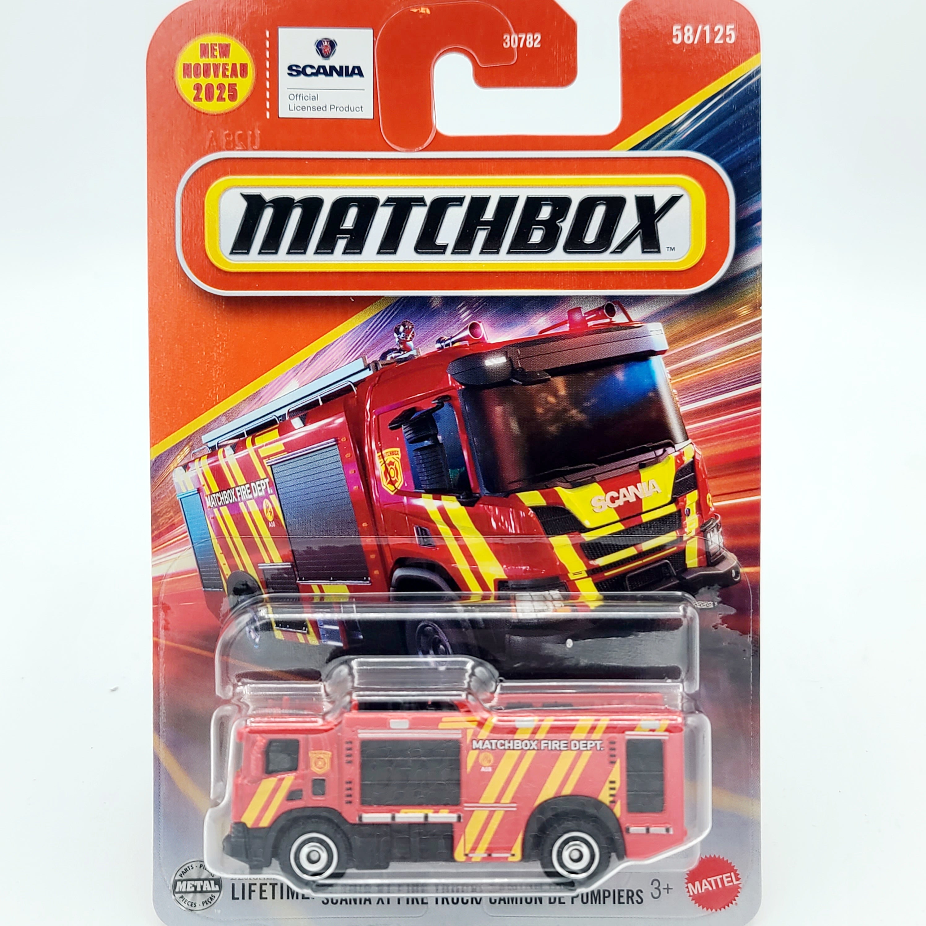 Matchbox Scania XT Fire Truck (2025 Mix 12 M Basic)